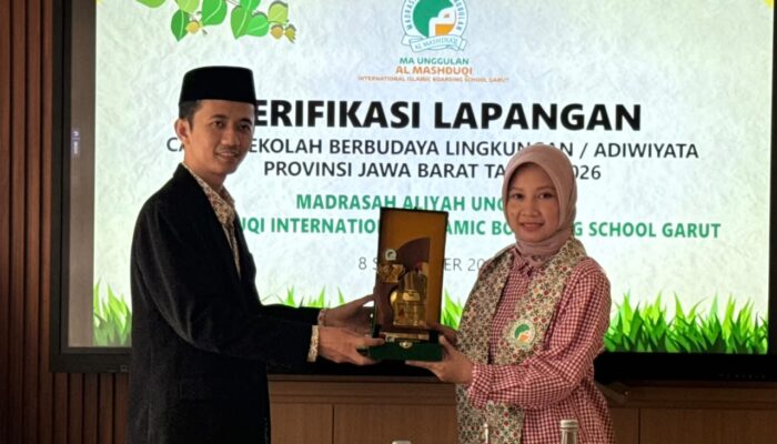 Tim Adiwiyata Jabar Lakukan Verifikasi Lapangan, Sebut MA Unggulan Al-Mashduqi IIBS Garut Siap Menuju Adiwiyata Nasional