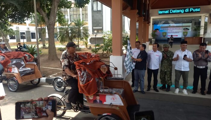 220 Unit Becak Listrik Bantuan Presiden Prabowo Melalui GSN Mengalir ke Sumedang ​