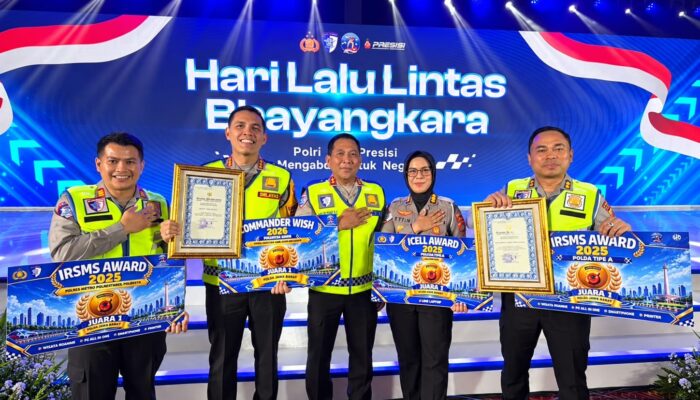Borong 4 Gelar Juara 1 Nasional, Ditlantas Polda Jabar Sabet Prestasi Gemilang di HUT ke-71 Lalu Lintas Polri