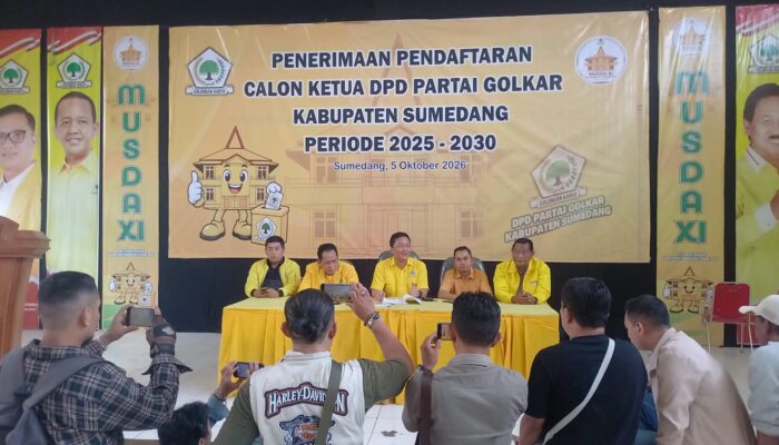 Waktu Terbatas, Pendaftaran Bakal Calon Ketua Golkar Sumedang Dibuka 5 Oktober 2026