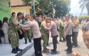 Rayakan HUT ke-81 TNI, Unsur Polri dan Muspika Tanjungsari Kompak Sambangi Koramil 1004