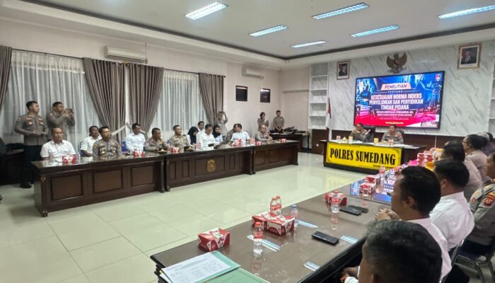 Puslitbang Polri Lakukan Penelitian Soal Anggaran Proses Penyelidikan dan Penyidikan Polres Sumedang