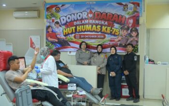 HUT Humas Polri ke-75, Polda Jabar Gelar Donor Darah, Ratusan Pendonor Berpartisipasi