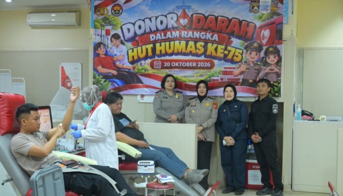 HUT Humas Polri ke-75, Polda Jabar Gelar Donor Darah, Ratusan Pendonor Berpartisipasi