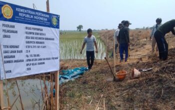 Bantu Pengairan Petani Desa Soge, Kuwu Ahmad Maulana Apresiasi Program Irpom Kementan