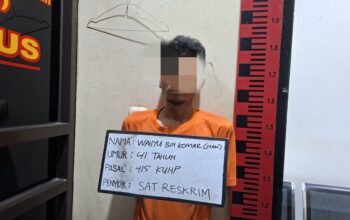 Satreskrim Polres Tasikmalaya Tangkap Pelaku Pencabulan Anak Kandung di Karangnunggal